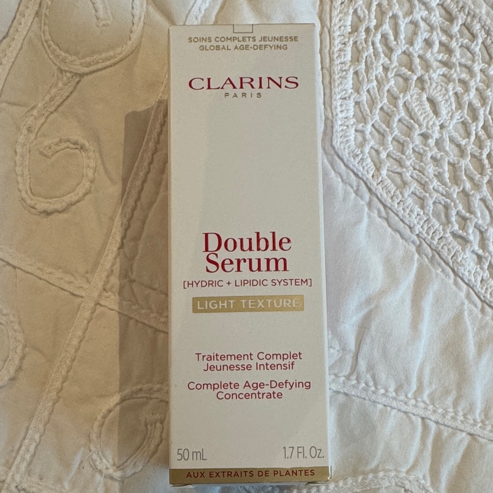 Clarins Double Serum Light Texture hydric lipidic system age defying concentrate